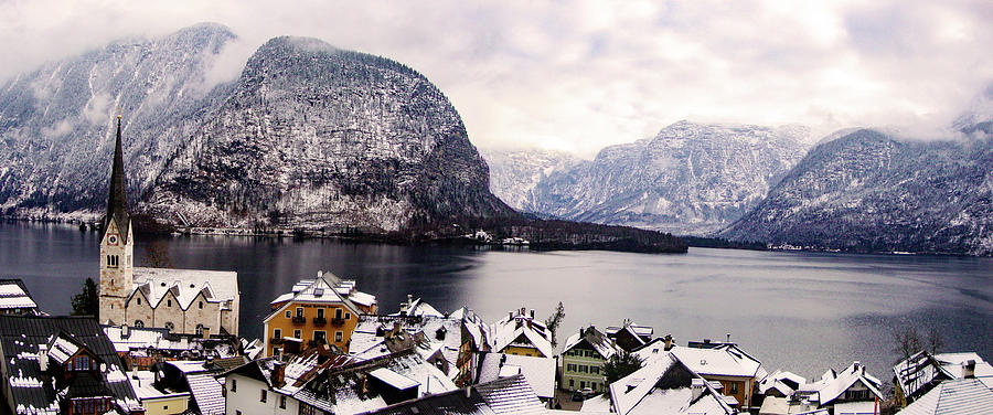 Winter in Hallstatt #3 Photograph by Robert Grac