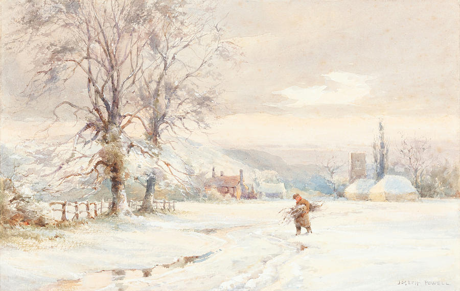 Winter #4 Drawing by Joseph Rubens Powell