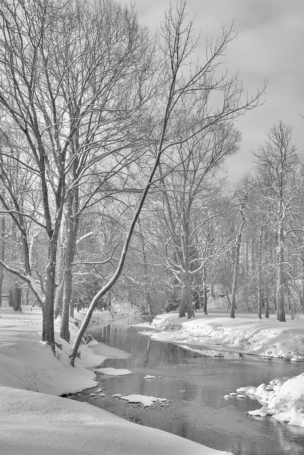 Winter on Kokomo Creek-08-Howard County Indiana Photograph by William ...