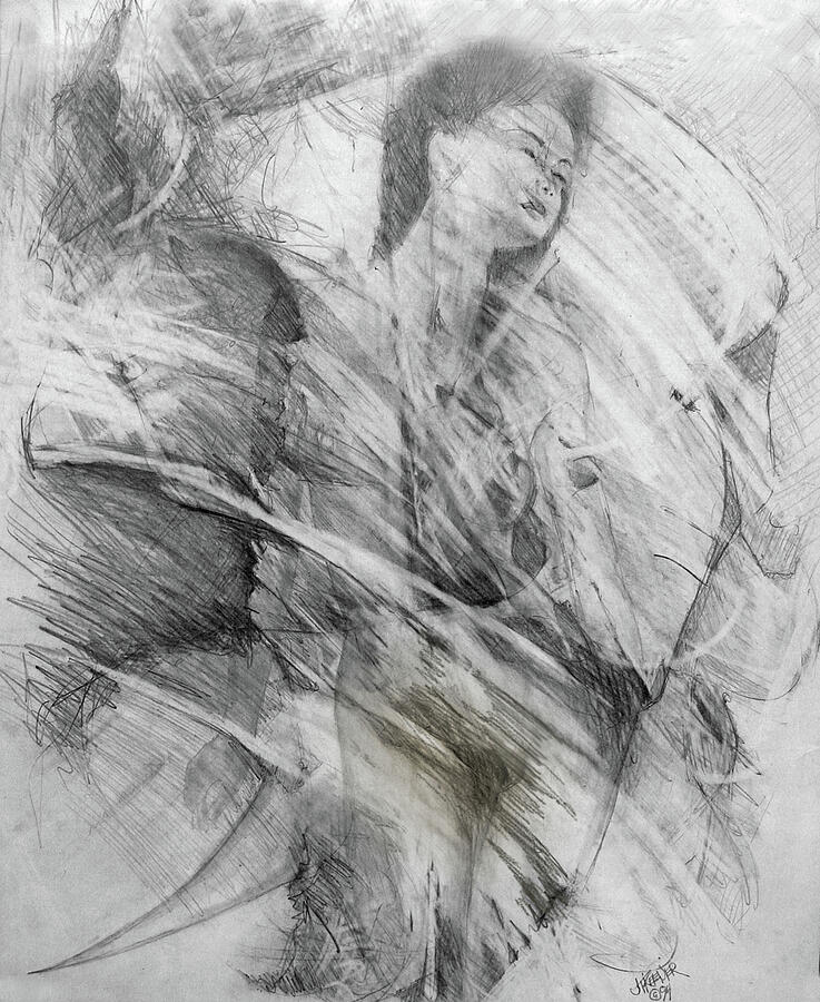 3 Wisdom Drawing by Joel Keener 3 Wisdom Drawing by Joel Keener