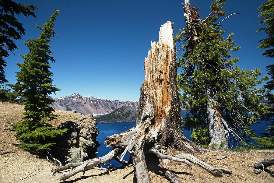 Wizard Island in Crater Lake #1 Photograph by Walt Sterneman