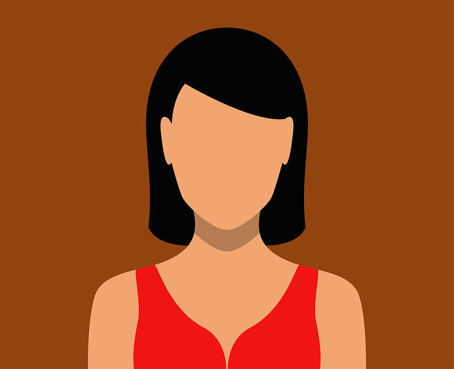 Woman Blank Face Icon #3 Drawing by GeorgeManga