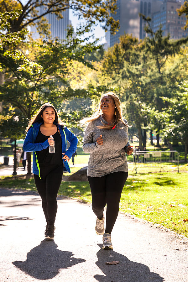 Women jogging in Central Park New York #3 Photograph by LeoPatrizi