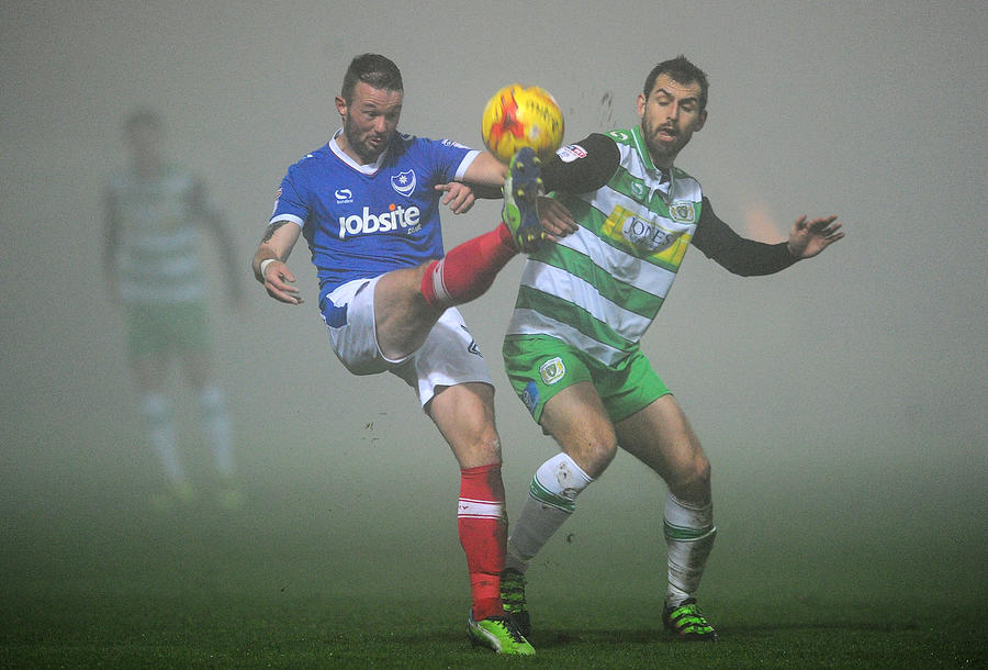 Yeovil Town v Portsmouth - Sky Bet League Two #3 Photograph by Harry Trump