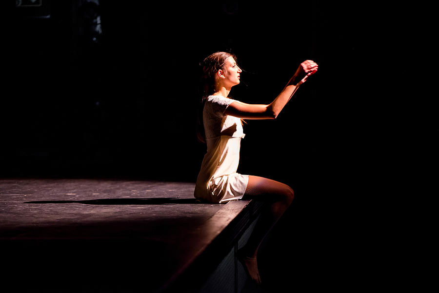 Young dancer performing on a theater stage #3 Photograph by Ti-ja