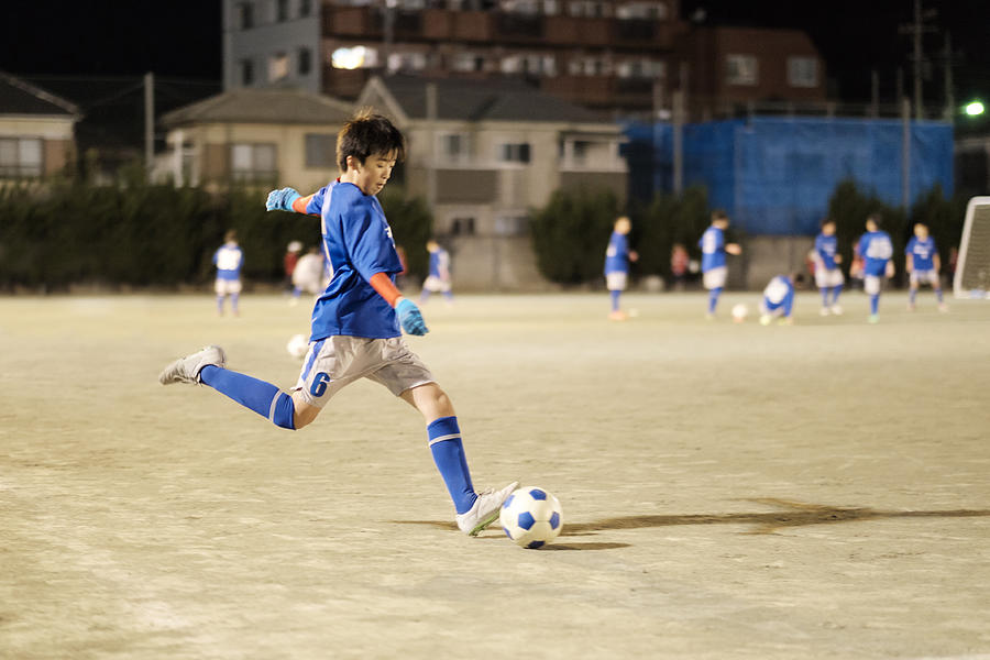 Youth Soccer Player in Tokyo Japan #3 Photograph by RichLegg