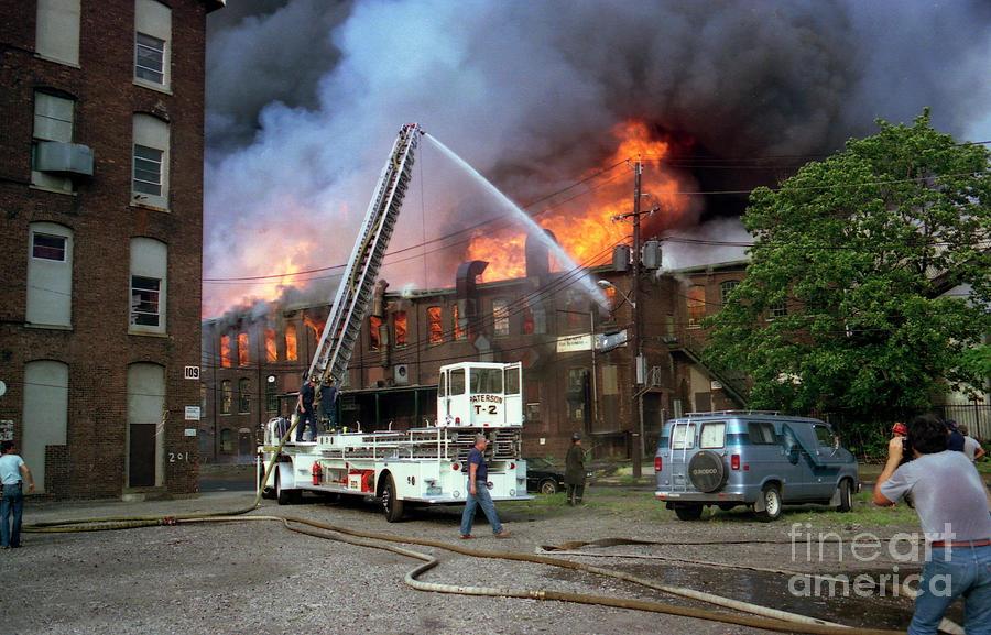 9-02-85 Passaic, NJ Labor Day Fire, Conflagration  #30 Photograph by Steven Spak