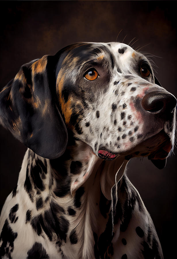 Dog Mixed Media - American Leopard Hound Portrait #30 by Stephen Smith Galleries