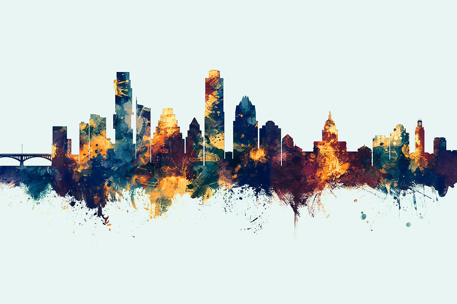 Austin Texas Skyline #30 Digital Art by Michael Tompsett