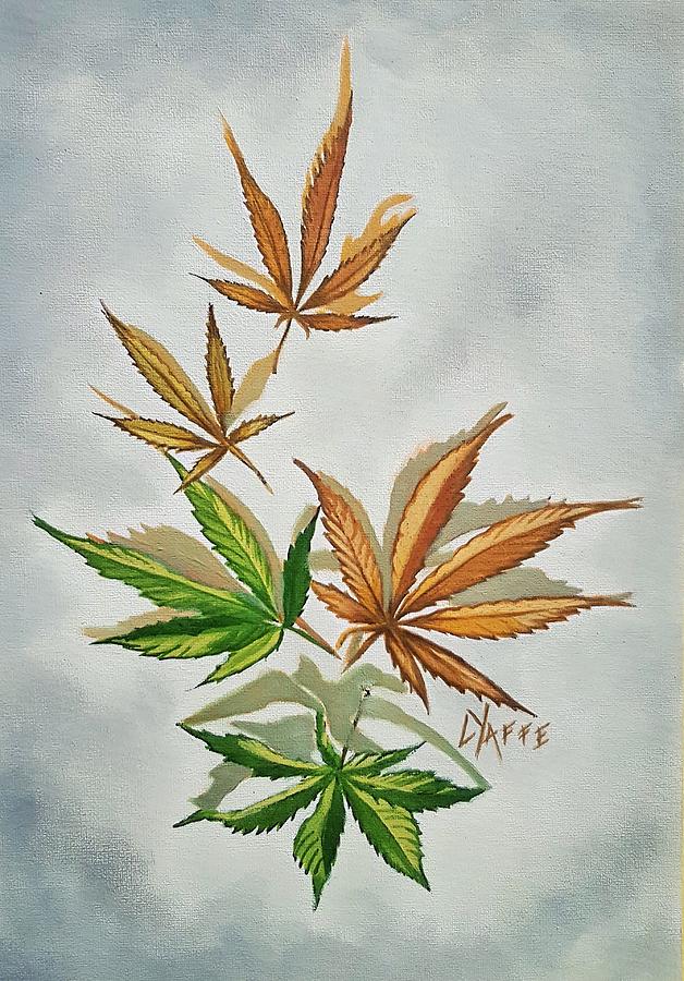 Cannabis Leaves #30 Painting by Loraine Yaffe