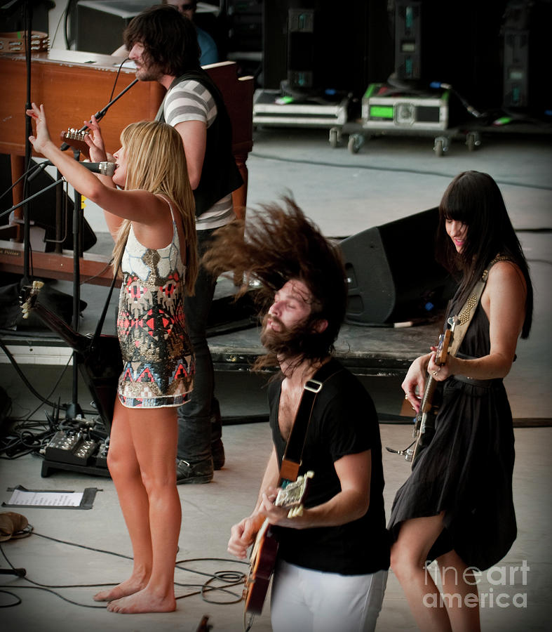 Grace Potter and the Nocturnals at Bonnaroo 2011 Photograph by David Oppenheimer