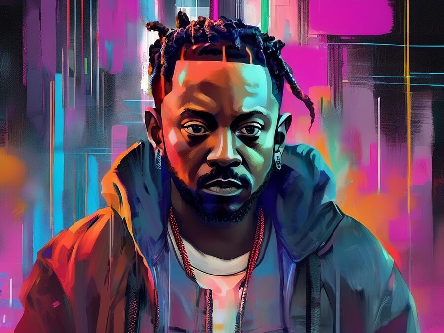 Kendrick Lamar Digital Art - Kendrick Lamar #30 by Amsterdam Funderburke