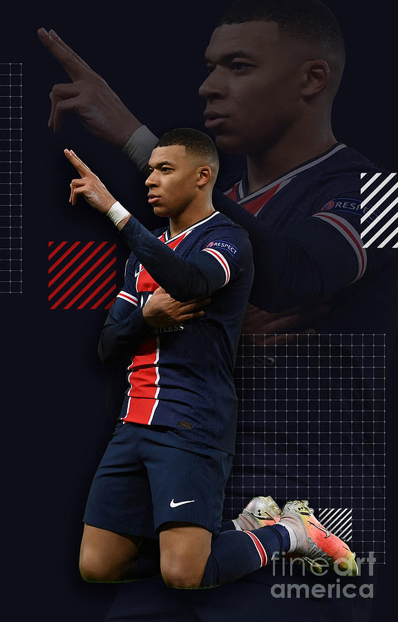 Kylian Mbappe Digital Art by Mounir Meghaoui | Fine Art America