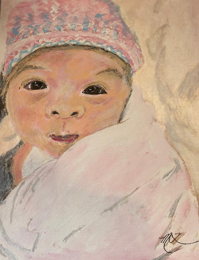 30 Minutes Old  Painting by Melody Fowler