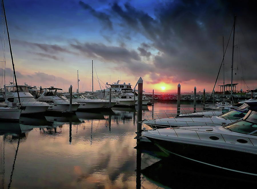 Sunset Photograph - Pensacola Bay #30 by Anthony Dezenzio
