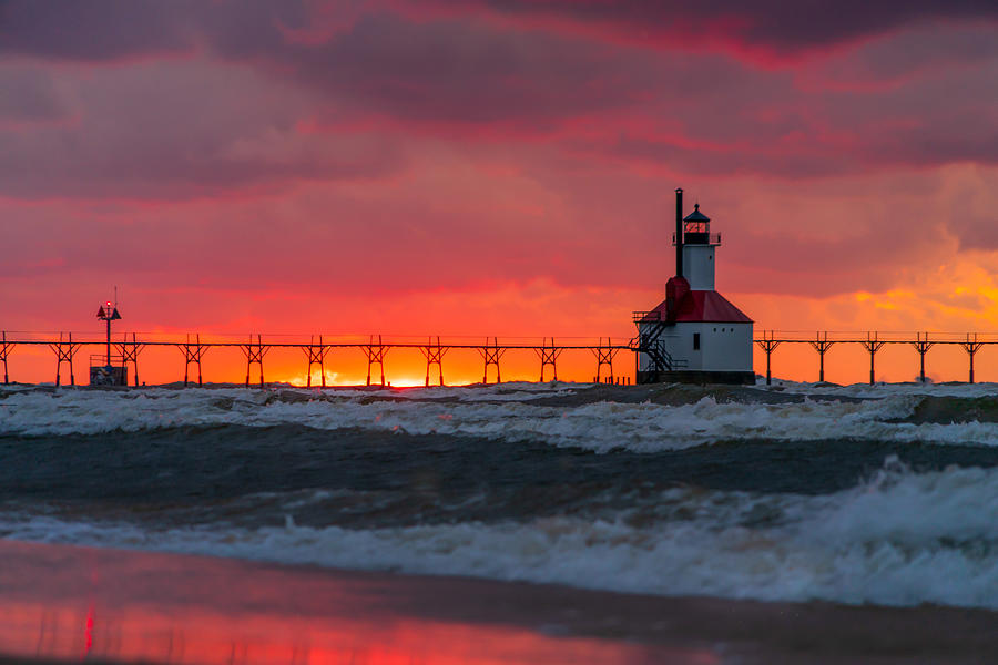 St. Joseph Michigan Lighthouse Photograph by Molly Pate | Pixels