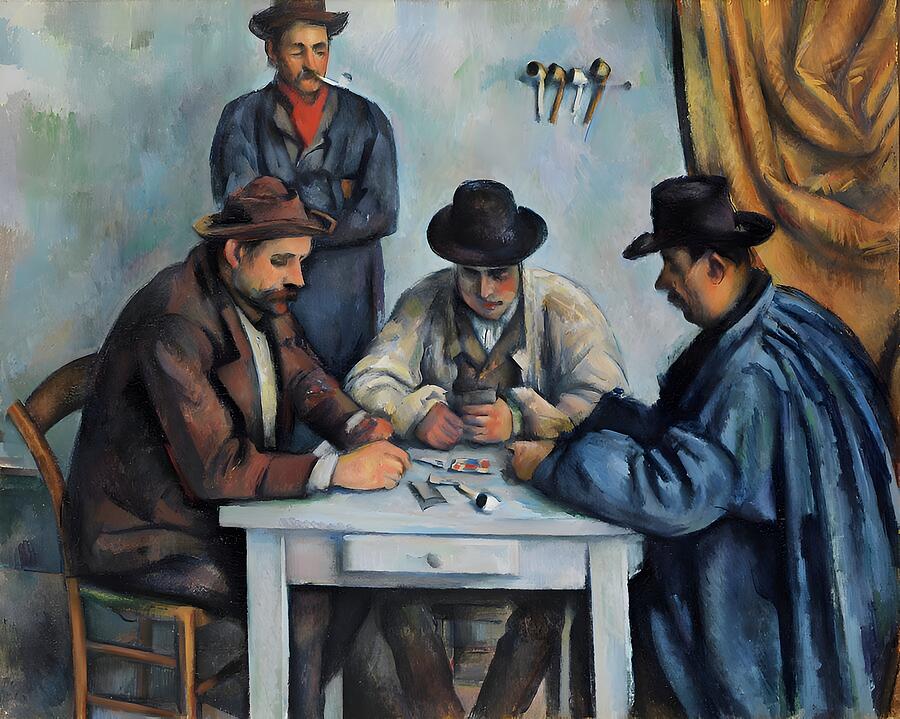 The Card Players Painting by Paul Cezanne - Fine Art America