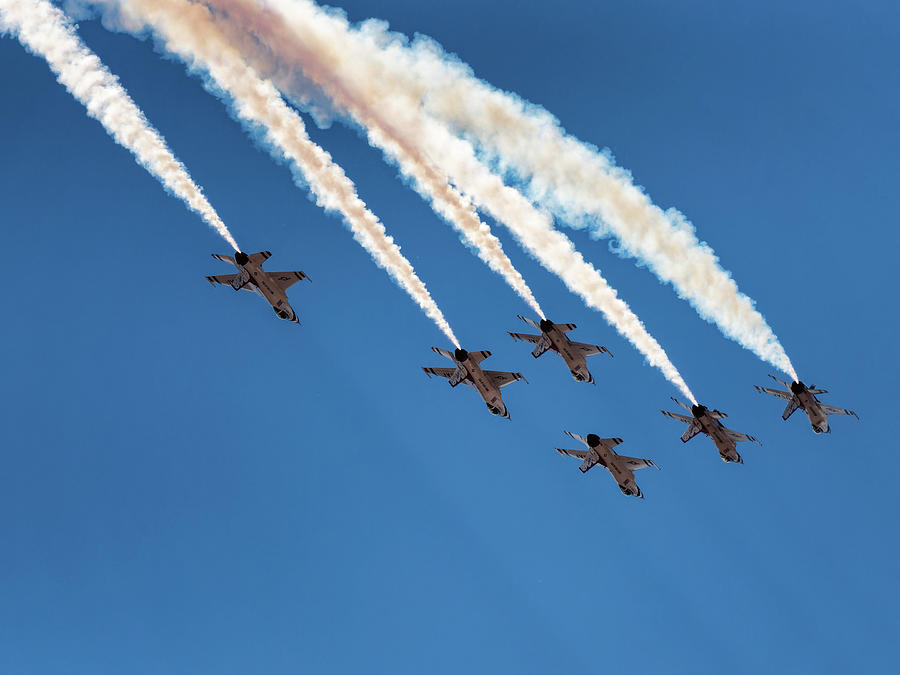 The U.S.A.F. Thunderbirds #30 Photograph by Ron Dubin