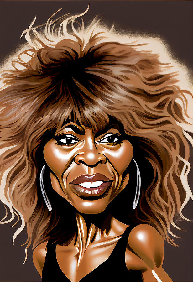 Tina Turner Caricature Mixed Media By Stephen Smith Galleries Fine Art America 