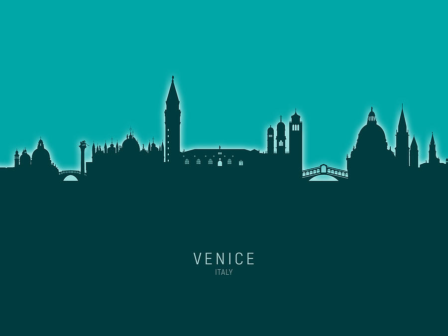 Venice Italy Skyline #30 Digital Art by Michael Tompsett