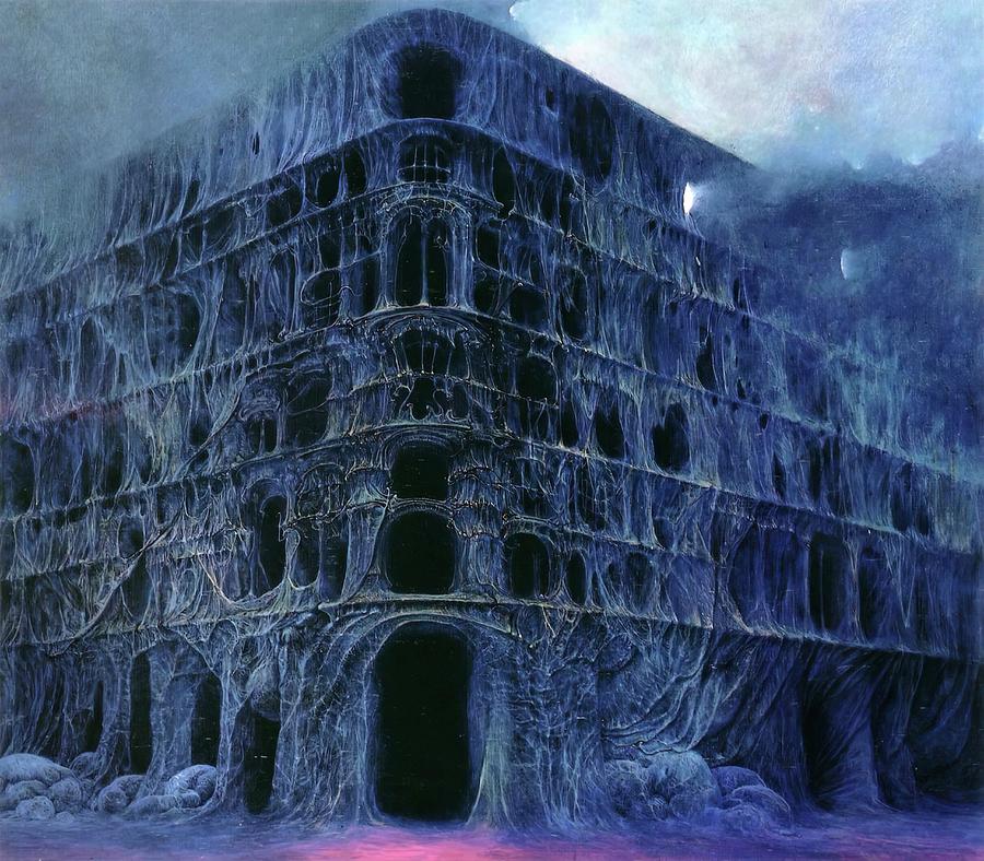 Zdzislaw Beksinski Painting 1929 2005 Painting by Ouyahya Rays - Fine ...