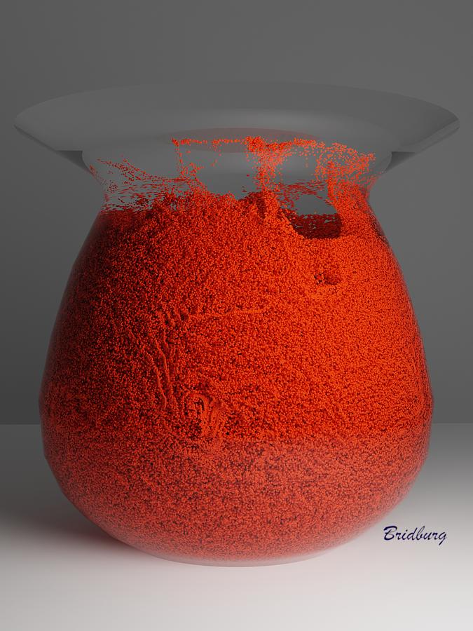 301 Vase Waves 2 Digital Art by David Bridburg