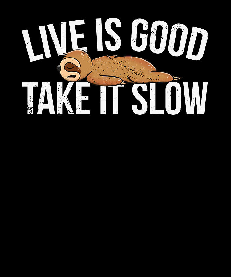 Animal Digital Art - Cute Sloth Lazy Office Worker Working Sloth Statement Chill  #31 by Toms Tee Store