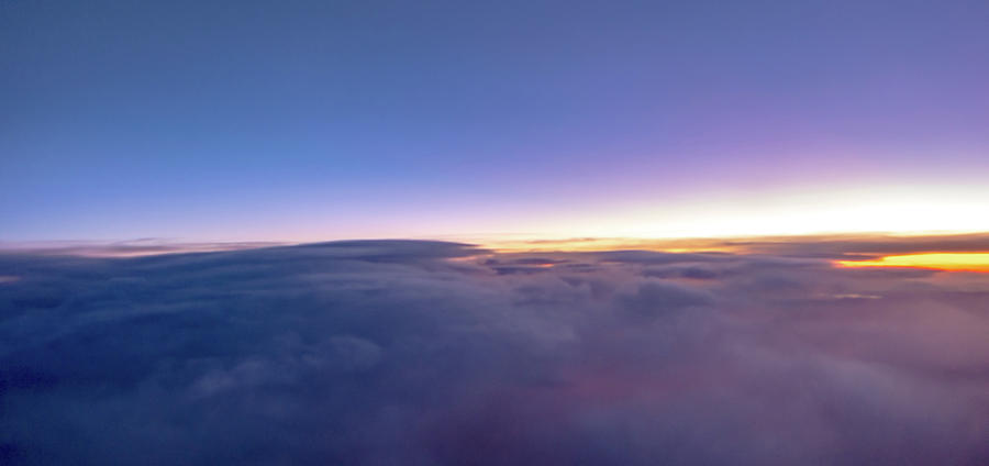 Flying Over Rockies In Airplane From Salt Lake City At Sunset #31 Photograph by Alex Grichenko