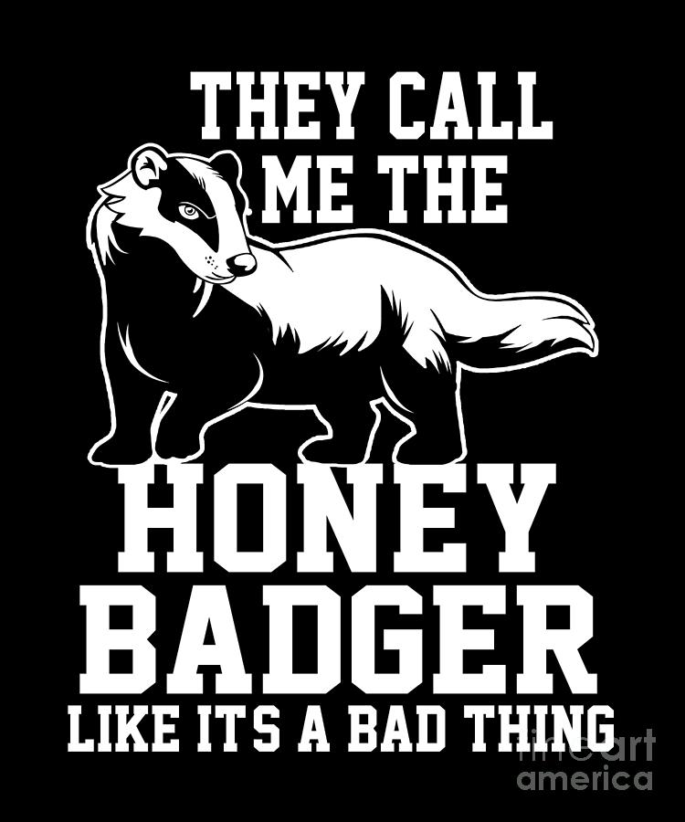 Honey Badger Feisty Marten Ratel Thief Gift Digital Art by Lukas Davis ...