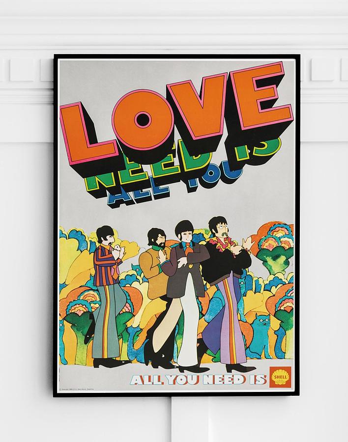 Music Poster From The 1960s 1970s Mixed Media