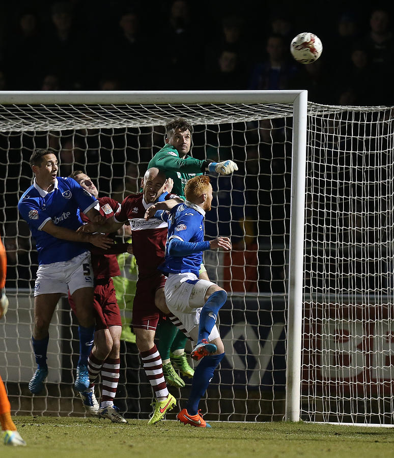 Northampton Town v Portsmouth - Sky Bet League Two #31 Photograph by Pete Norton