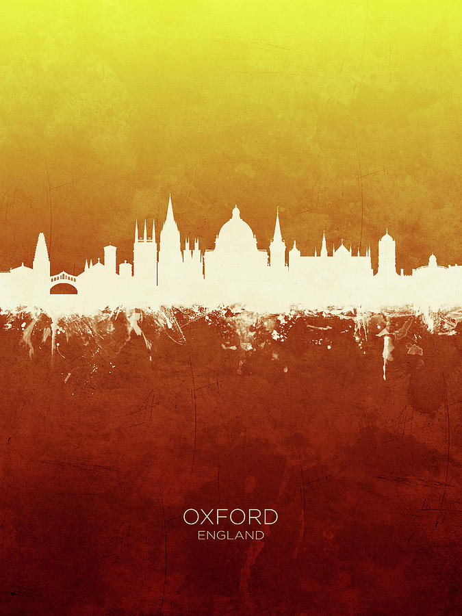 Skyline Digital Art - Oxford England Skyline #31 by Michael Tompsett