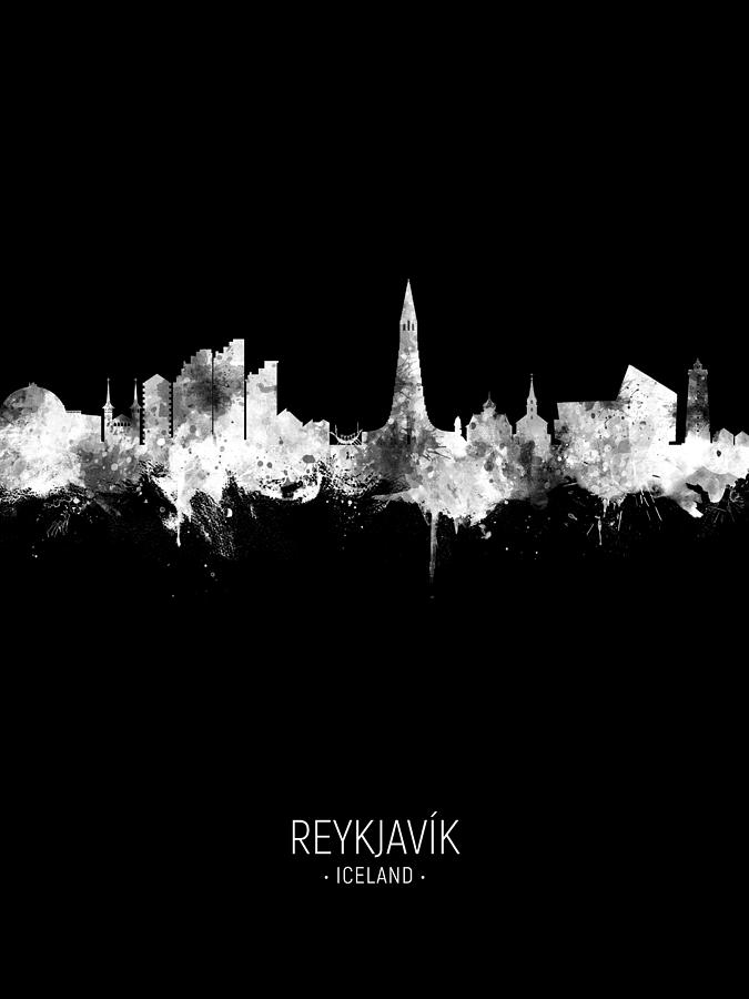 ReykjavIk Iceland Skyline #31 Digital Art by Michael Tompsett