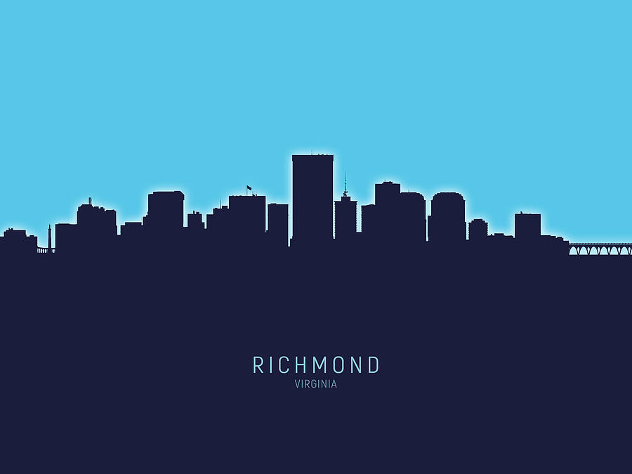 Featured image of post Richmond Va Skyline Silhouette Richmond silhouette city skyline with rva in black and white painted with love 8 x 10 lightweight canvas feel free to shoot me a message with specific requests state designs etc