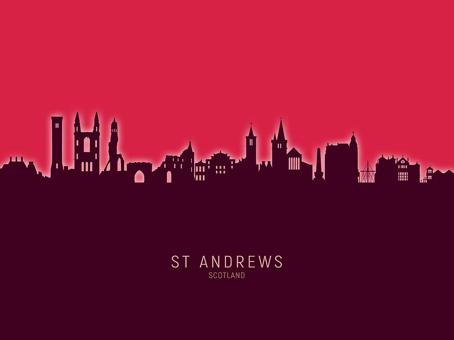 St Andrews Scotland Skyline #31 Digital Art by Michael Tompsett