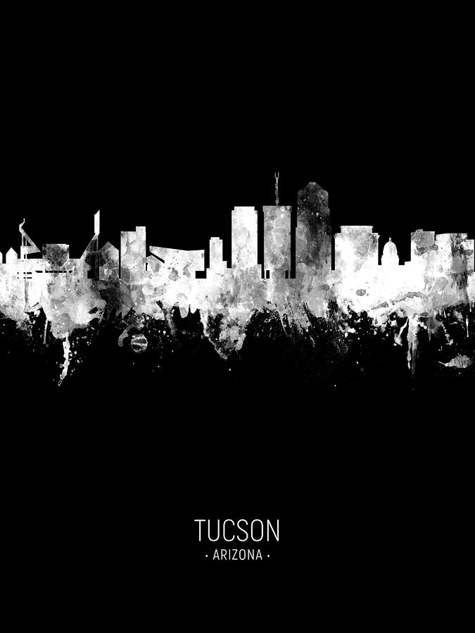 Tucson Arizona Skyline #31 Digital Art by Michael Tompsett