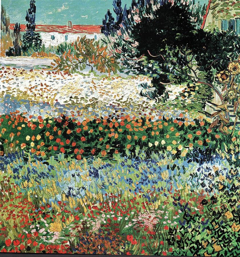31 Vincent Van Gogh Flowering Garden Painting by Vincent Van Gogh Pixels
