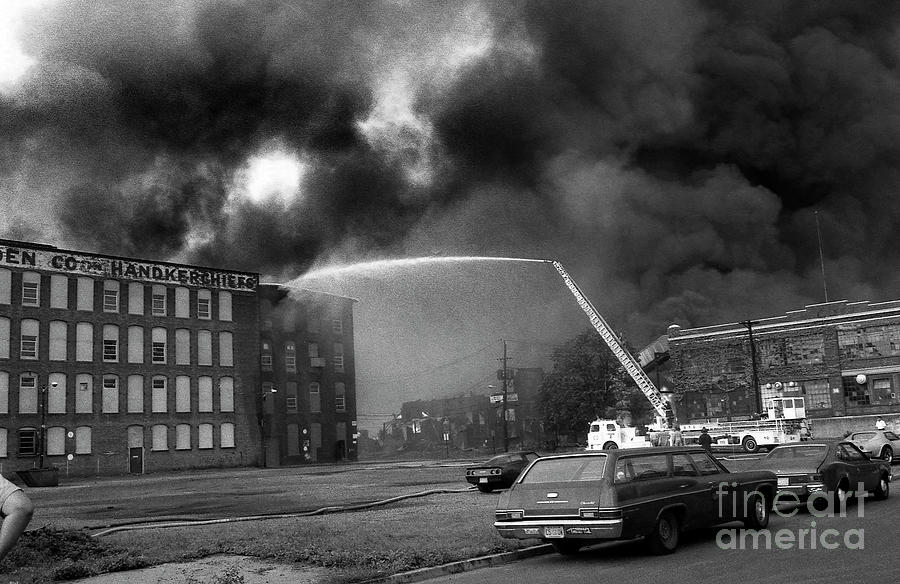 9-02-85 Passaic, NJ Labor Day Fire, Conflagration  #32 Photograph by Steven Spak