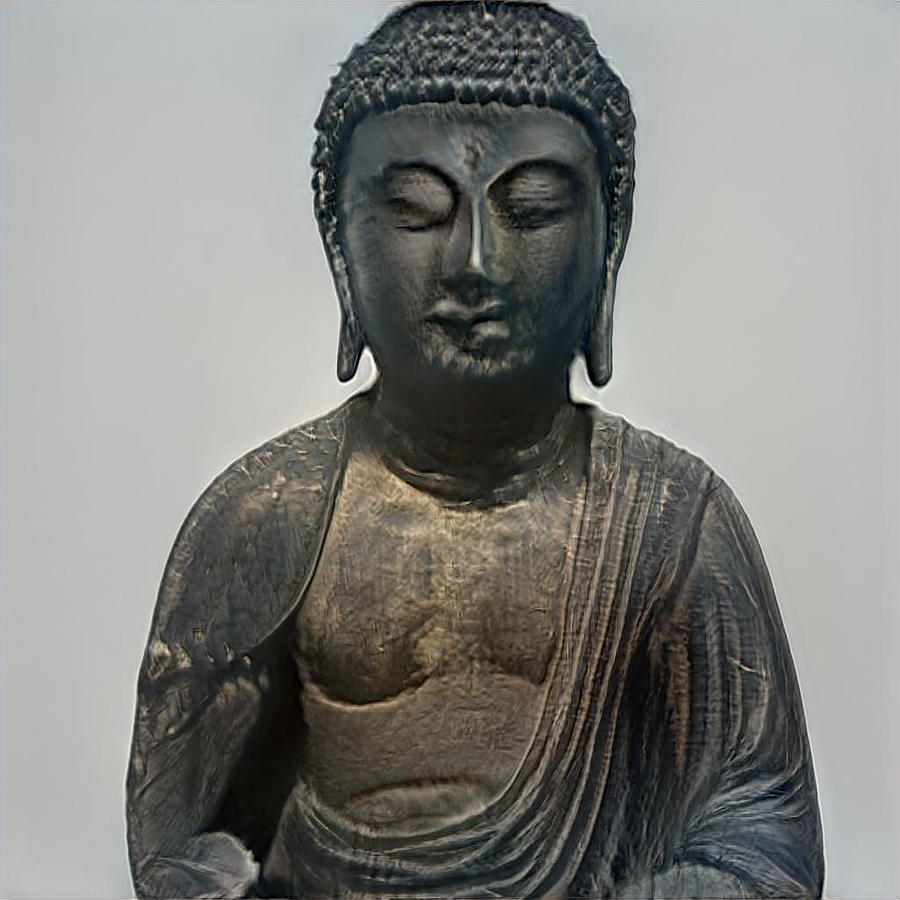 Amida Buddha Digital Art by Tin Tran - Pixels