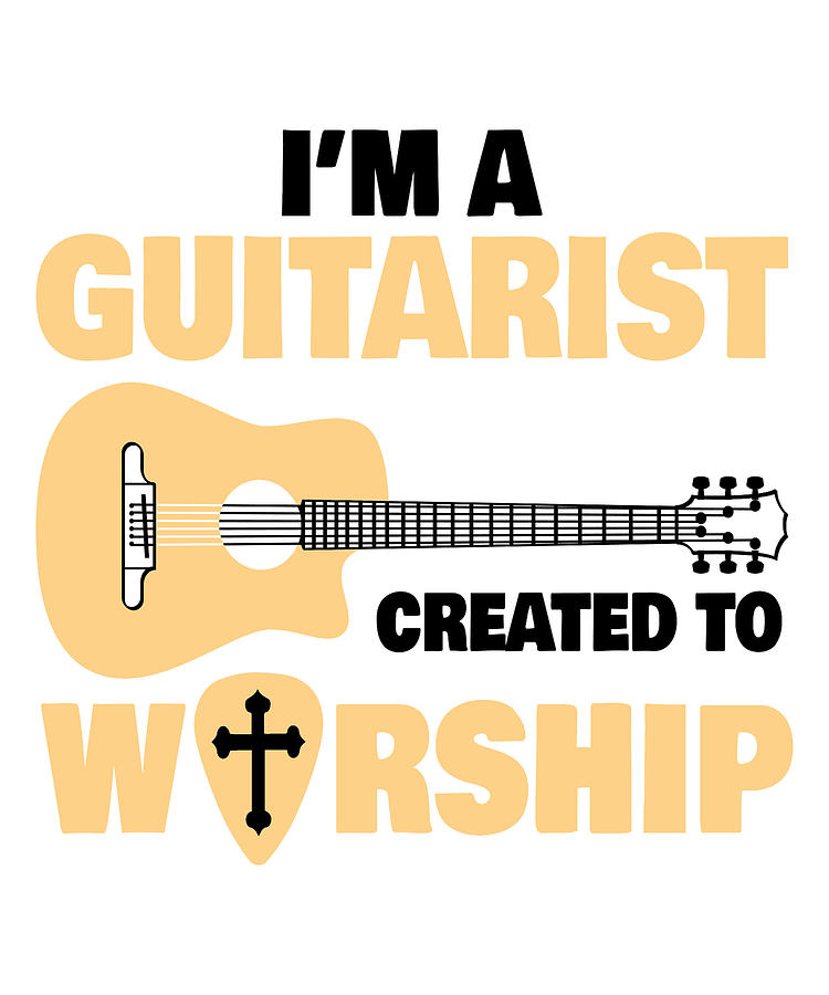 Christian Music Guitar Jesus Apparel Digital Art By Michael S - Fine ...