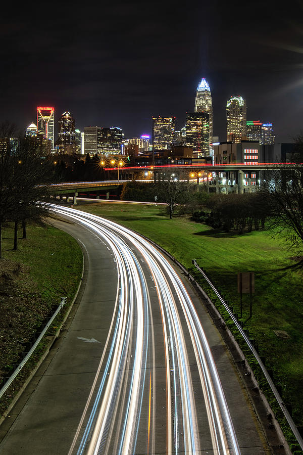 Downtown of Charlotte North Carolina skyline  #32 Photograph by Alex Grichenko
