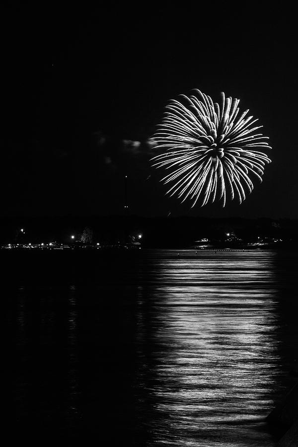 Grand Lake Fireworks Photograph by Michael Munster Pixels