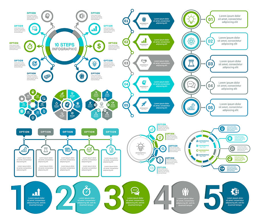 Infographic Elements Drawing by Artvea