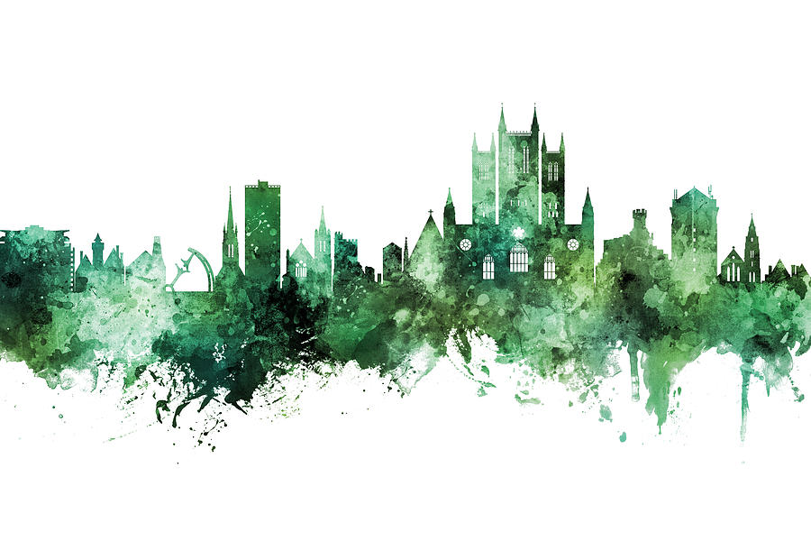 Lincoln England Skyline Digital Art By Michael Tompsett - Fine Art America