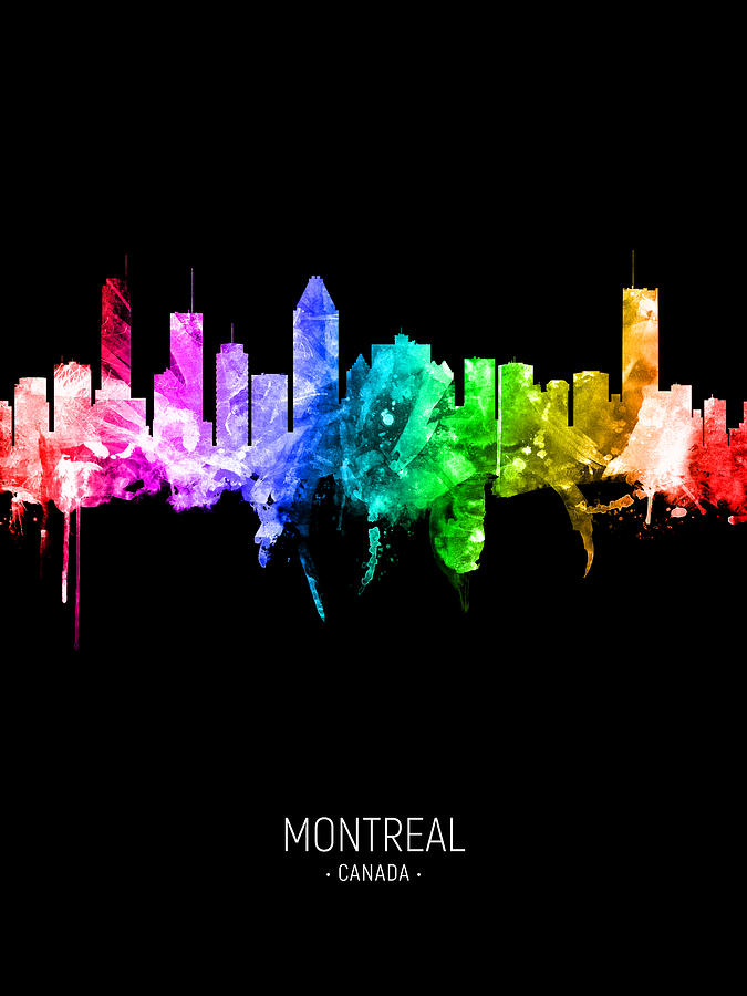 Montreal Canada Skyline Digital Art by Michael Tompsett - Fine Art America