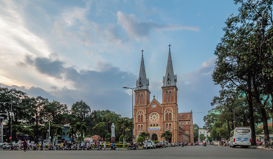 Notre-Dame Cathedral Basilica of Saigon, officially Cathedral Basilica of Our Lady of The Immaculate Conception is a cathedral located in the downtown of Ho Chi Minh City, Vietnam #32 Photograph by Ho Ngoc Binh