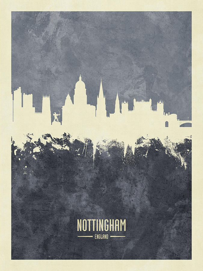 Nottingham England Skyline #32 Photograph by Michael Tompsett