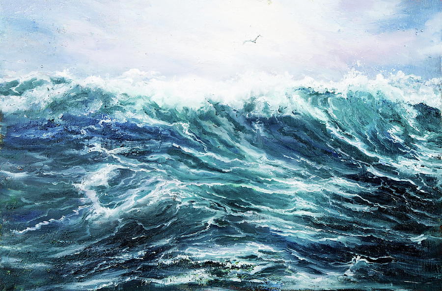 Ocean waves Painting by Boyan Dimitrov - Fine Art America