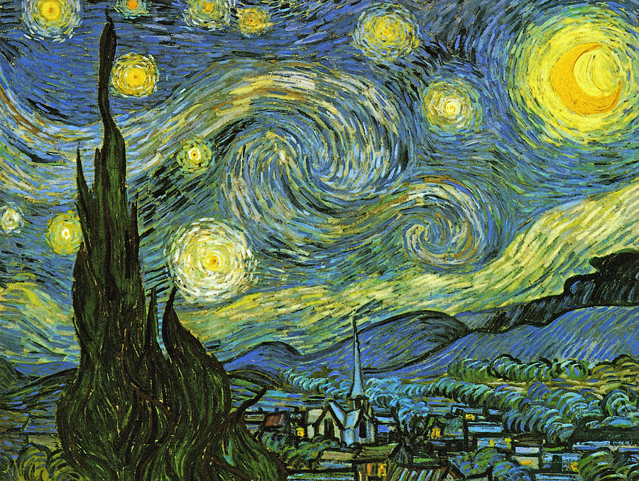 The Starry Night Painting by Vincent Van Gogh - Fine Art America