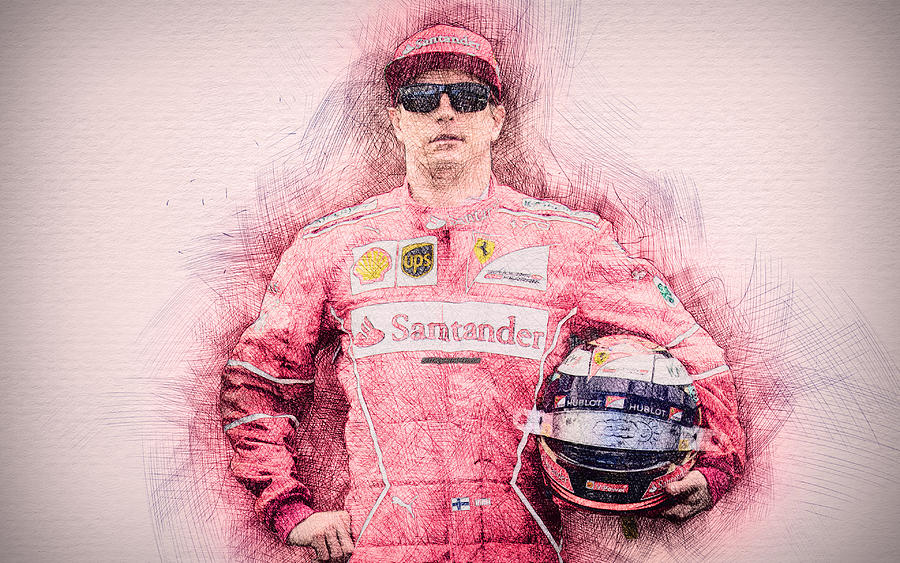 Art f. F1 Kimi Raikkonen Art. Кими Райкконен рисунок. Kimi Raikkonen арт. Портрет Кими.